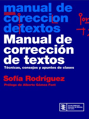 cover image of Manual de corrección de textos